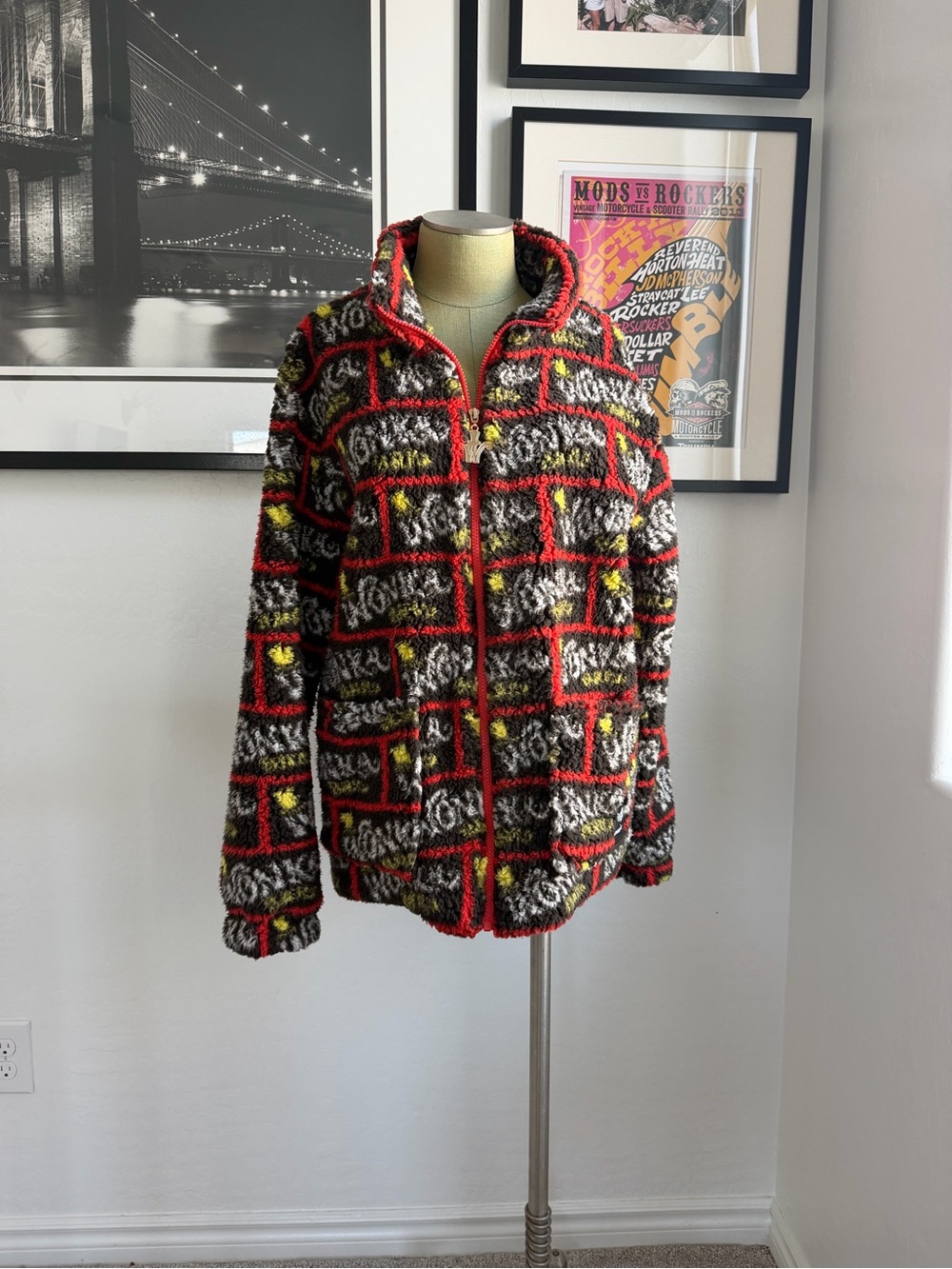 Cozy Cakeworthy Willy Wonka Sherpa Jacket
